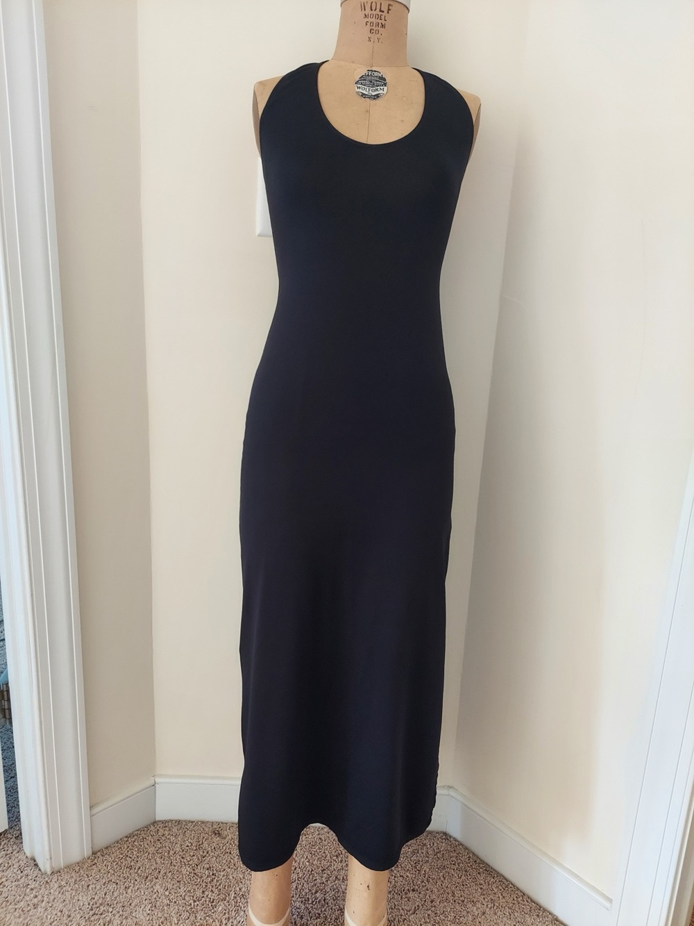 Victoria's Secret Black Racerback Slip Dress